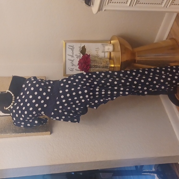 Polka Dots Off Shoulder Top  BU0121